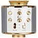 Microfono Karaoke Ws-858 Con Altoparlanti Aux E Micro Sd Oro - Foto miniatura 5