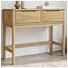 Tavolo Consolle Floro 89,5x36,5x73 Cm Marrone Cera Legno Pino - Foto miniatura 1