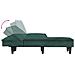 Divano Letto A L Verde Scuro 255x140x70 Cm In Velluto - Foto miniatura 5