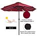 Ombrellone Doppio Da Giardino In Alluminio Alu Twin 460x270xh240 Cm Bordeaux - Foto miniatura 6