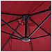 Ombrellone Doppio Da Giardino In Alluminio Alu Twin 460x270xh240 Cm Bordeaux - Foto miniatura 7
