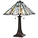 Lampada Da Scrivania Tiffany Maybeck Acciaio Bronzo Valiant 2 Luci E27 - Foto miniatura 1