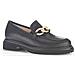 Schwarz (gold Matt) Casual Closed Loafers Mocassino Pelle Scarpe Donna Nero Eu 39, 22554-57 - Foto miniatura 1