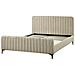 Letto Bouclé Lunan 160 X 200 Cm Beige - Foto miniatura 5