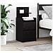Comodini con 2 Cassetti 2 pz Rovere Nero 38x34x80 cm - Foto miniatura 1