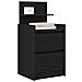 Comodini con 2 Cassetti 2 pz Rovere Nero 38x34x80 cm - Foto miniatura 2