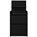 Comodini con 2 Cassetti 2 pz Rovere Nero 38x34x80 cm - Foto miniatura 3