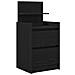 Comodini con 2 Cassetti 2 pz Rovere Nero 38x34x80 cm - Foto miniatura 6