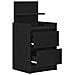 Comodini con 2 Cassetti 2 pz Rovere Nero 38x34x80 cm - Foto miniatura 7