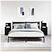 Comodini con 2 Cassetti 2 pz Rovere Nero 38x34x80 cm - Foto miniatura 9