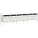 Mobile Tv Bianco 202x39x43,5 Cm In Acciaio Laminato A Freddo - Foto miniatura 2