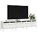 Mobile Tv Bianco 202x39x43,5 Cm In Acciaio Laminato A Freddo - Foto miniatura 1