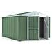 Box Lamiera Giardino Casetta Attrezzi In Acciaio Zincato 327x307cm X H2.15m - 145kg - 10,04mq - Verde - Foto miniatura 2