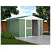 Box Lamiera Giardino Casetta Attrezzi In Acciaio Zincato 327x307cm X H2.15m - 145kg - 10,04mq - Verde - Foto miniatura 4