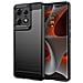 Custodia B-case Tpu Silicone Cover Case Per Motorola Edge 50 Carbon Metal Black - Foto miniatura 1