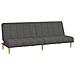 Divano Letto a 2 Posti Grigio Scuro in Tessuto - Foto miniatura 1