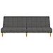 Divano Letto a 2 Posti Grigio Scuro in Tessuto - Foto miniatura 5