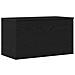 Cassa di stoccaggio  in Nero Rovere, 84x42x46 cm, in legno ingegnerizzato - Foto miniatura 1