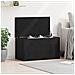 Cassa di stoccaggio  in Nero Rovere, 84x42x46 cm, in legno ingegnerizzato - Foto miniatura 2