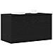 Cassa di stoccaggio  in Nero Rovere, 84x42x46 cm, in legno ingegnerizzato - Foto miniatura 3