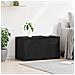 Cassa di stoccaggio  in Nero Rovere, 84x42x46 cm, in legno ingegnerizzato - Foto miniatura 4