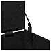 Cassa di stoccaggio  in Nero Rovere, 84x42x46 cm, in legno ingegnerizzato - Foto miniatura 9