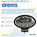 Faro Da Lavoro Ovale 8 Led 24w 12-28v - Foto miniatura 5