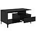 Tavolino da salotto with Drawer Rovere nero 90 x 49 x 45 cm - Foto miniatura 5