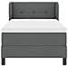 Letto box spring con materasso Grigio scuro 80 x 200 cm Tessuto - Foto miniatura 8