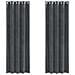 Tende con tende 2 pcs Grigio chiaro 140 x 225 cm Velluto - Foto miniatura 1