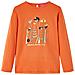 Maglietta da Bambina a Maniche Lunghe Arancione Bruciato 104 - Foto miniatura 1