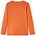 Maglietta da Bambina a Maniche Lunghe Arancione Bruciato 104 - Foto miniatura 2