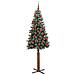 Albero di Natale snodato con 300 LED con supporto Verde 180 cm - Foto miniatura 3