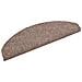 Tappetini per scale autoadesivi 20 pz 65x21x4 cm Marrone Chiaro semicircolari grandi - Foto miniatura 3