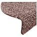 Tappetini per scale autoadesivi 20 pz 65x21x4 cm Marrone Chiaro semicircolari grandi - Foto miniatura 6