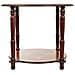 Tavolino In Legno Rosso 60x60x49h - Foto miniatura 3