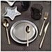Florence sunshine Set 24 posate oro acciaio inox 18/10 - Servizio per 6 Persone - forchetta, coltello, cucchiaio e cucchiaino - Design moderno ed elegante per tavole raffinate - Foto miniatura 2