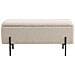 Panchetta Watford Con Contenitore In Bouclé Beige, 95 Cm - Foto miniatura 1