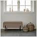 Panchetta Watford Con Contenitore In Bouclé Beige, 95 Cm - Foto miniatura 4