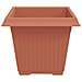 Vaso quadrato per fiori 6 pcs Rosso Mattone 43 x 43 x 33,5 cm - Foto miniatura 6