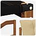 Set di divani da esterno con cuscino 4 pcs Naturale e Beige - Foto miniatura 7
