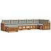 Set divani con cuscino 7 pcs Grigio Naturale e Chiaro - Foto miniatura 1