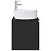 Mobile Lavabo da Parete Nero 49,5 x 44,5 x 65 cm - Foto miniatura 3