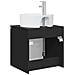 Mobile Lavabo da Parete Nero 49,5 x 44,5 x 65 cm - Foto miniatura 4