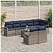 Set di divani 9 pcs Grigio polyrattan - Foto miniatura 3