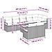 Set di divani 9 pcs Grigio polyrattan - Foto miniatura 9