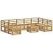 Set di divani da esterno 10 pcs Bianco 59 x 59 x 37 cm - Foto miniatura 1