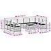 Set di divani da esterno 10 pcs Bianco 59 x 59 x 37 cm - Foto miniatura 9