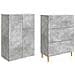 Set di armadi 2 pcs 66 x 34,5 x 90 cm Legno ingegnerizzato - Foto miniatura 3