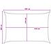 Telo Ombra Blu e Bianco 3 x 4,5 m HDPE - Foto miniatura 8